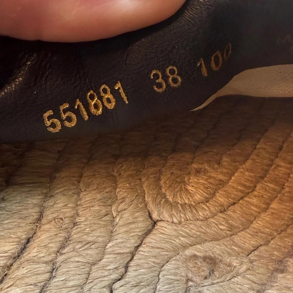 Gucci Nappa Matelasse GG Marmont Espadrille Mules - Picture 11 of 16